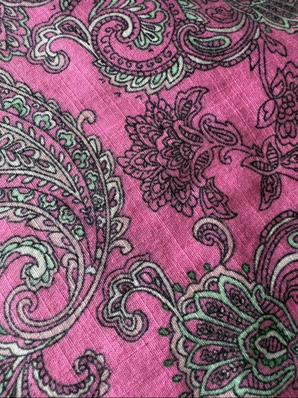 SALE J. Jill Pink & Black Paisley Button-Down Shirt – Size Large - Picture 11 of 11